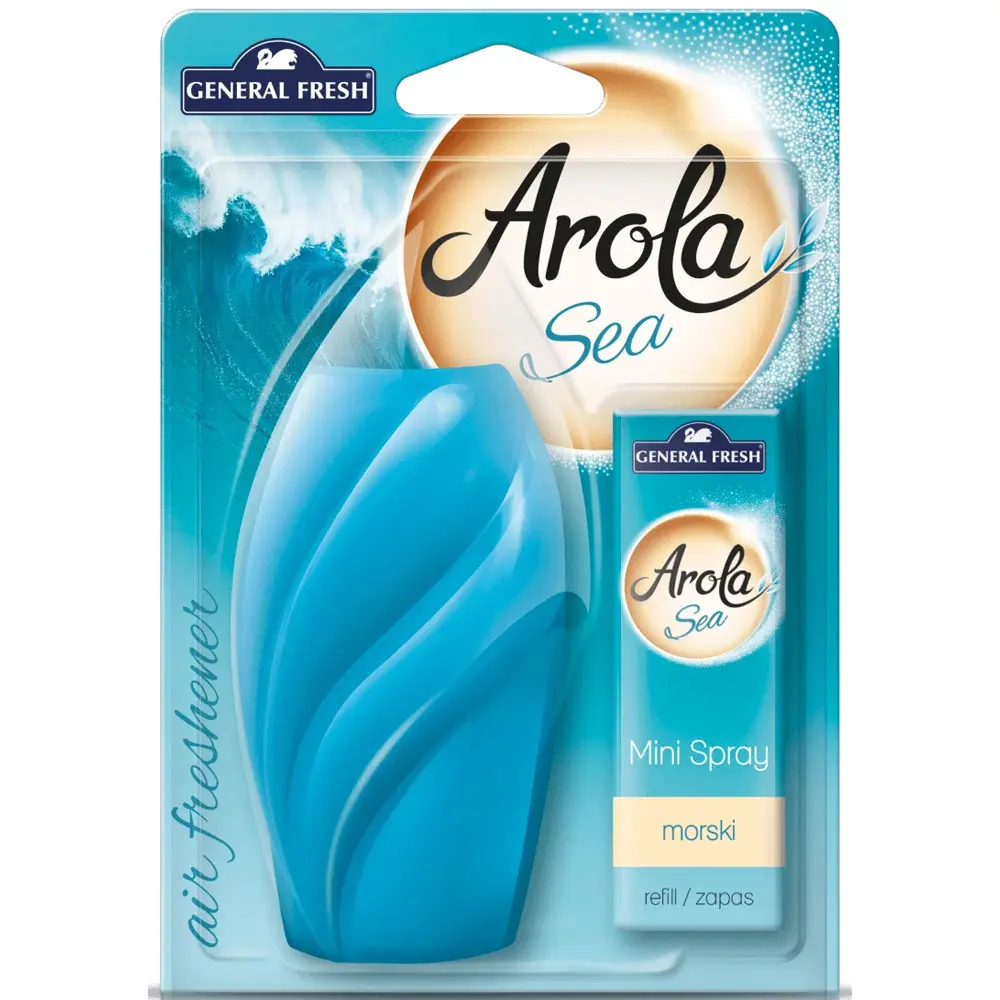 Zdjęcie produktu Odświeżacz Powietrza Mini Spray General Fresh Arola Sea Morski do Domu Auta 15 ml