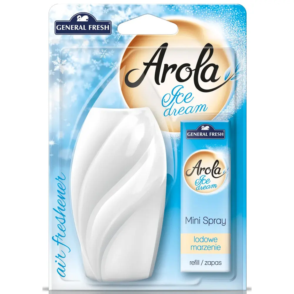 Zdjęcie produktu Odświeżacz Powietrza Mini Spray General Fresh Arola Ice Dream Lodowe Marzenie do Domu Auta 15 ml
