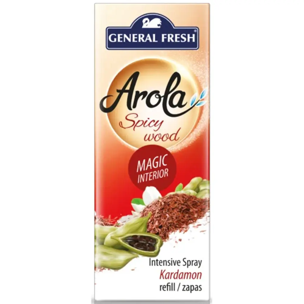Zdjęcie produktu Zapas do Odświeżacza Powietrza Magiczna Szyszka General Fresh Arola Intensive Spray Kardamon 40 ml