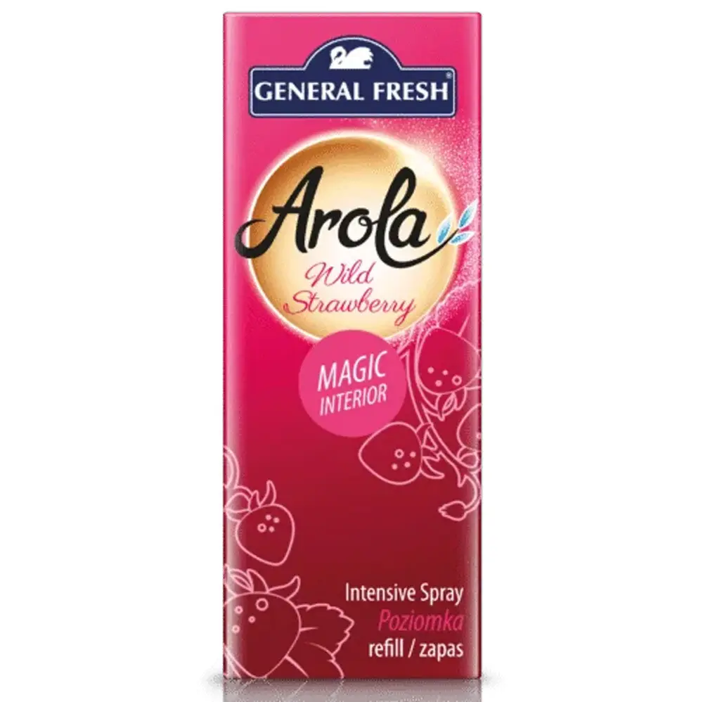 Zdjęcie produktu Zapas do Odświeżacza Powietrza Magiczna Szyszka General Fresh Arola Intensive Spray Poziomka 40 ml