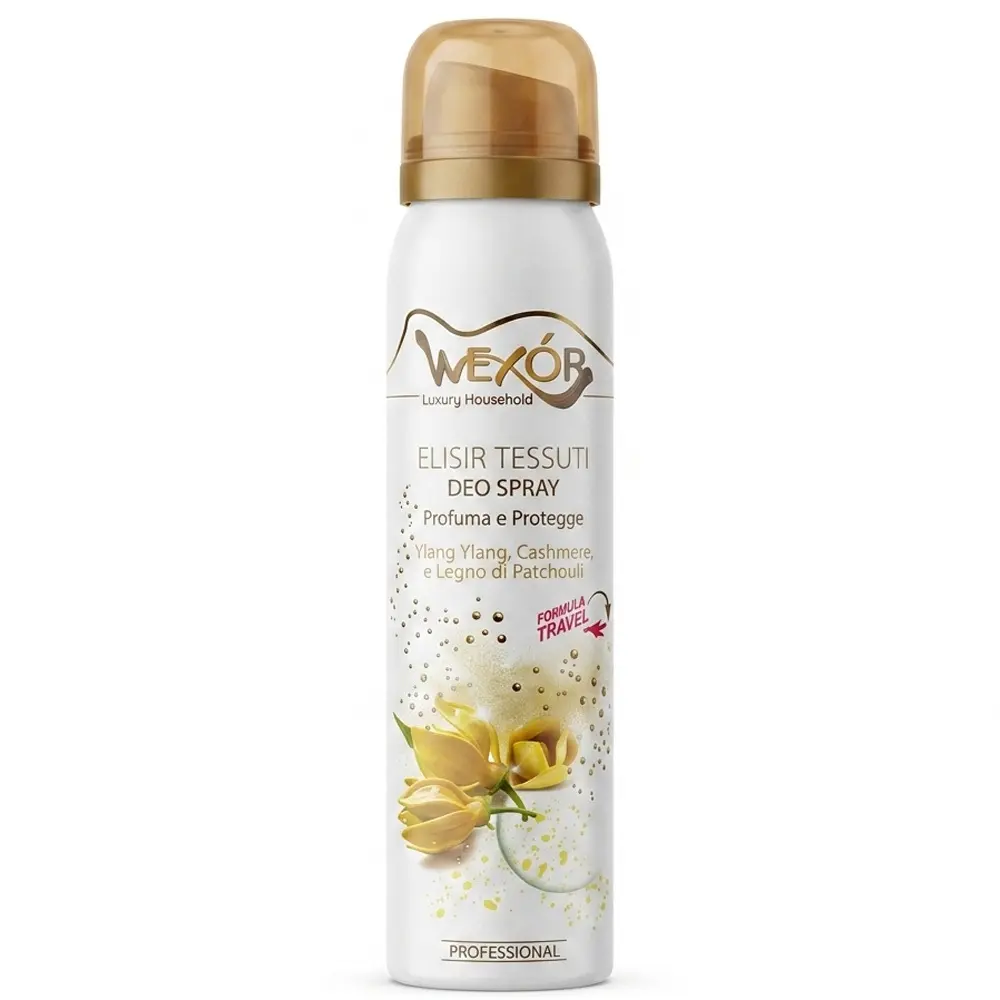 Zdjęcie produktu Odświeżacz Powietrza Spray Wexor Yellow Cashmere Ylang Ylang Made in Italy 100 ml