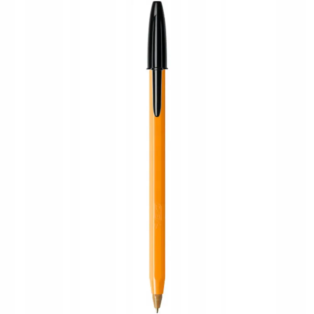 Zdjęcie produktu Długopis BIC Orange z Czarnym Wkładem Nie Rozmazuje się Wysoka Jakość 1 szt.