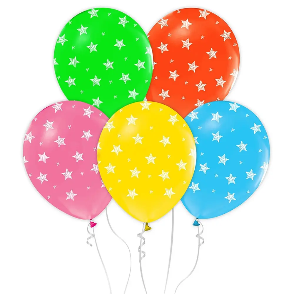 Zdjęcie produktu Zestaw Balonów Na Imprezę Urodziny Przyjęcie Gwiazdki 30 cm 5 sztuk