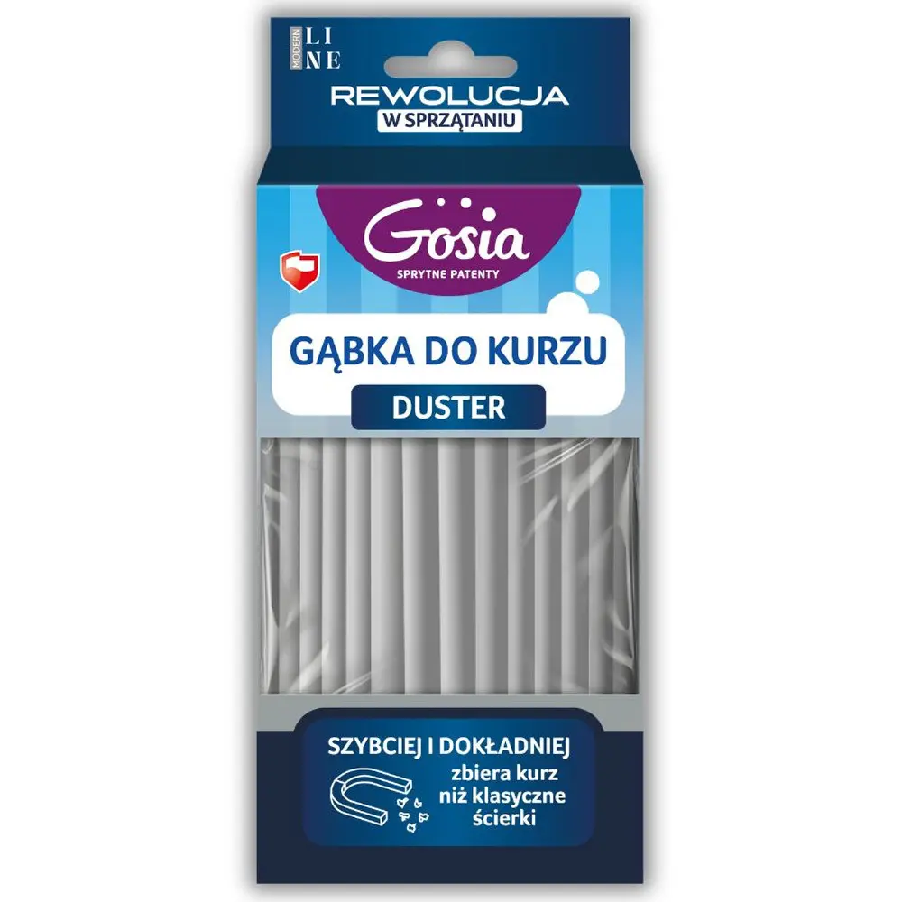 Zdjęcie produktu Gąbka do Kurzu Duster Szara Gosia do Czyszczenia Mebli i Blatów i Łazienki