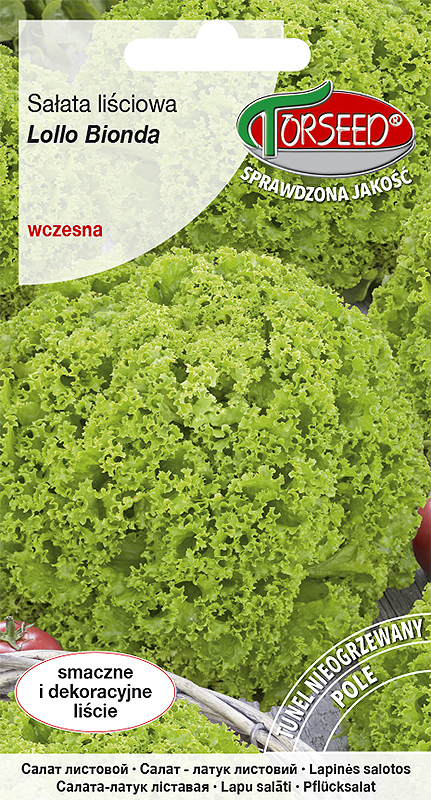 Zdjęcie produktu Sałata Liściowa Lollo Bionda 05g - Nasiona Sałaty - Uprawa w Ogrodzie