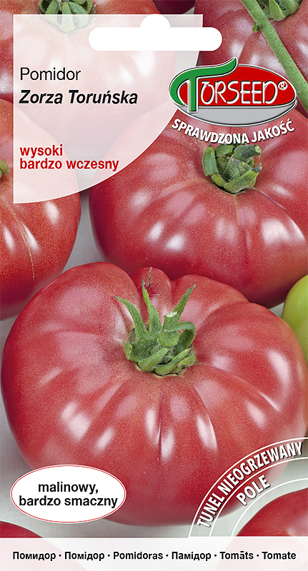 Zdjęcie produktu Pomidor Zorza Toruńska Malinowy 05g - Nasiona Pomidora - Uprawa w Ogrodzie