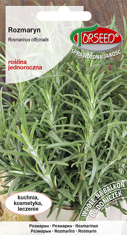 Zdjęcie produktu Rozmaryn Rosmarinus Officinalis 01g - Nasiona Ziołowe do Ogrodu