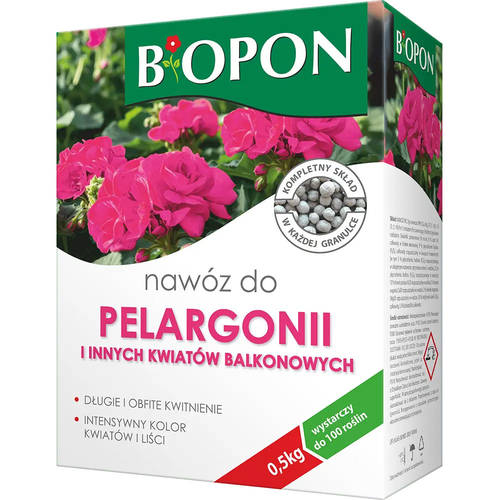 Zdjęcie produktu BOPON - nawóz do pelargonii i innych kwiatów balkonowych 0,5kg