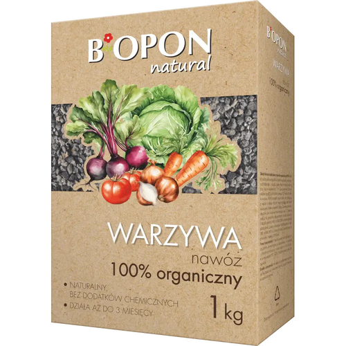 Zdjęcie produktu BOPON NATURAL - warzywa nawóz 100% organiczny granulat 1kg