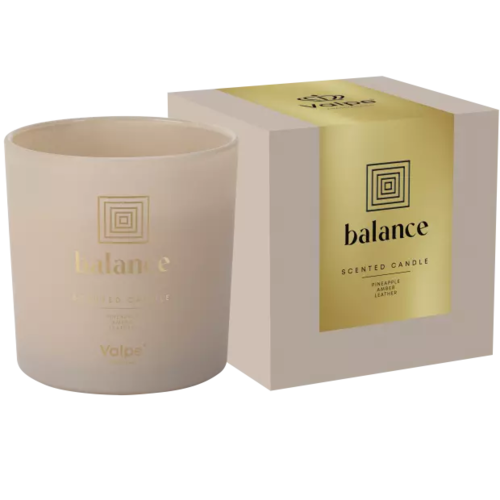 Zdjęcie produktu Świeca zapachowa w matowym szkle Valpe VC-003-388 - Aromat Balance, Ecru