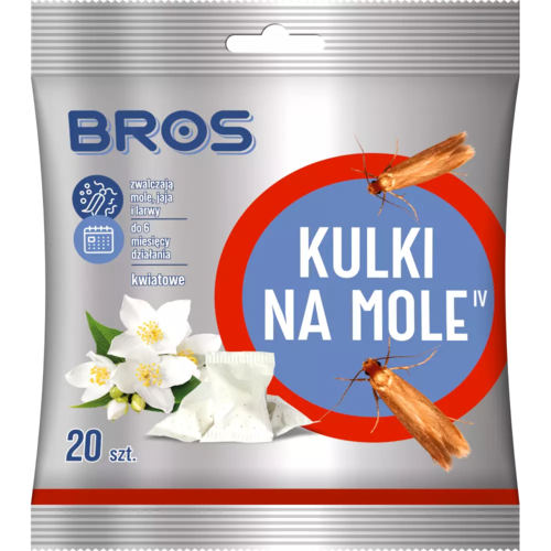 Zdjęcie produktu Kulki na mole odzieżowe kwiatowe do szafy szuflady ochrona na 6 miesięcy