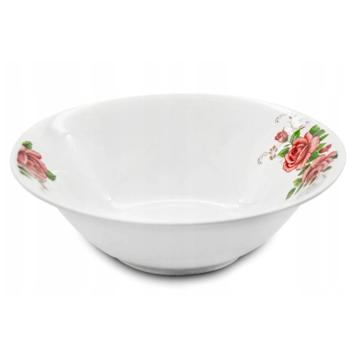 Zdjęcie produktu Salaterka Porcelanowa 18cm KWIATY Zestaw Sałatki Owoce 650ml