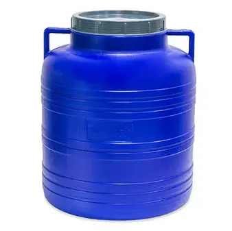 Zdjęcie produktu Beczka Plastikowa 30L Niebieska Szczelna z Zakrętką Kiszenie Deszczówka