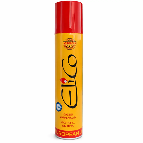 Zdjęcie produktu Gaz Uniwersalny do Zapalniczek Elico – 90 ML, Butan w Formie Sprayu