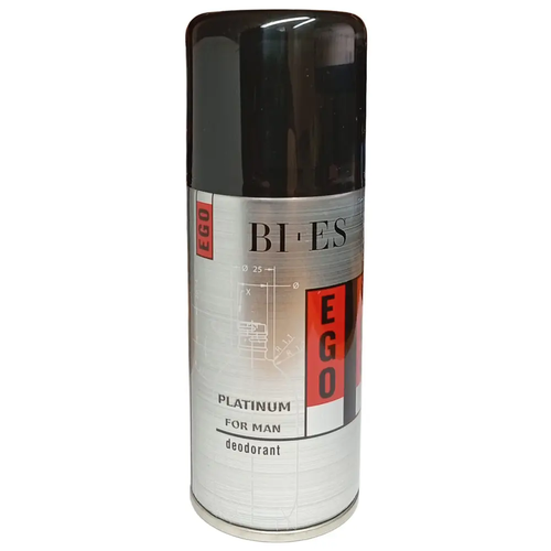 Zdjęcie produktu Dezodorant męski Bi-es Ego Platinum spray perfumowany długotrwała świeżość 150ml