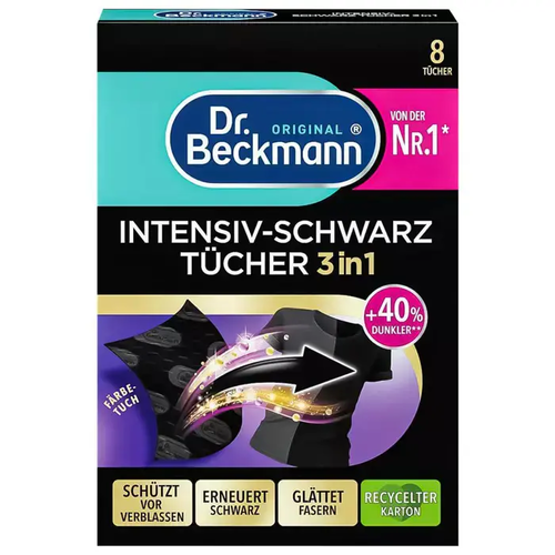 Zdjęcie produktu DR.BECKMANN Chusteczki Do Czarnego RENOWATOR Koloru Antypiling 8szt