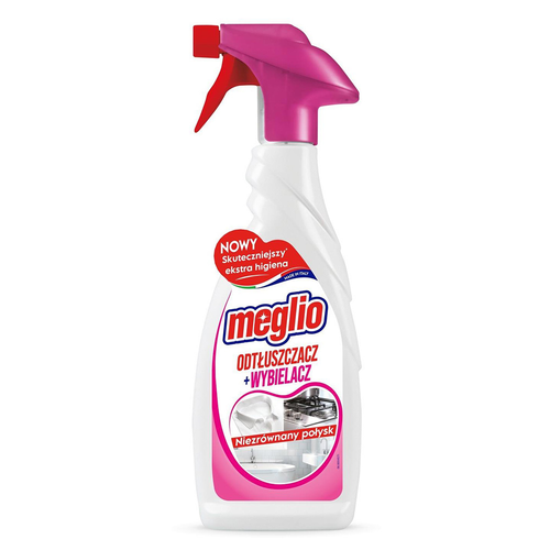 Zdjęcie produktu  Płyn Odtłuszczający Uniwwersalny Meglio z Wybielaczem Różowy Spray 650 ml