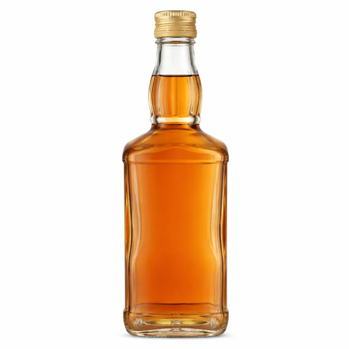Zdjęcie produktu Szklana butelka Daniels z zakrętką złota na nalewki likiery 500ml 