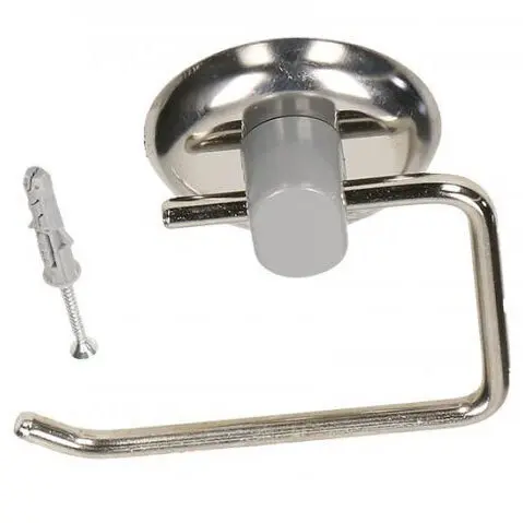 Zdjęcie produktu Uchwyt na Papier Toaletowy ścienny Metalowy stal nierdzewna lux 11,5 cm
