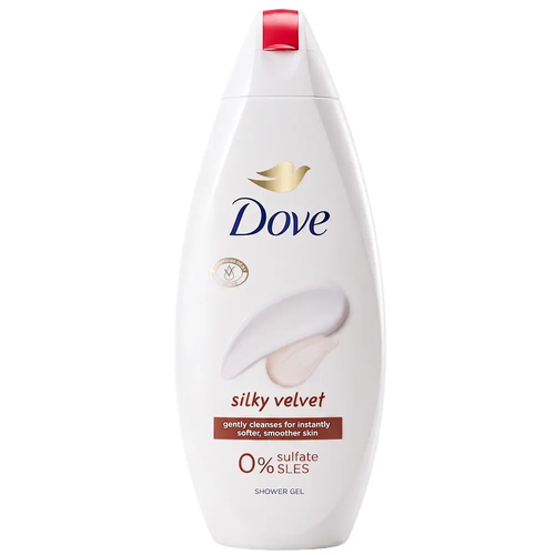 Zdjęcie produktu Dove silky velvet żel pod prysznic nawilżający kremowy 250ml