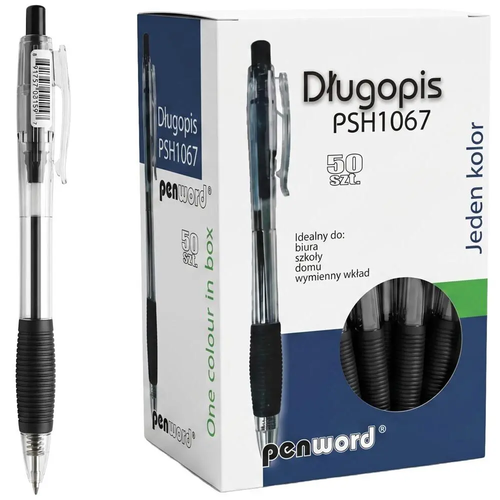 Zdjęcie produktu Długopis automatyczny Penword czarny psh1067 1 szt.