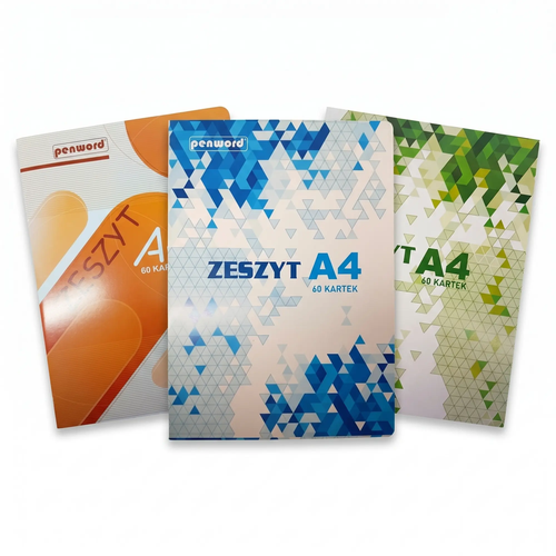 Zdjęcie produktu Zeszyt szkolny A4 w linie 60 kartek Ok Office do szkoły miękka oprawa mix wzorów 1szt.