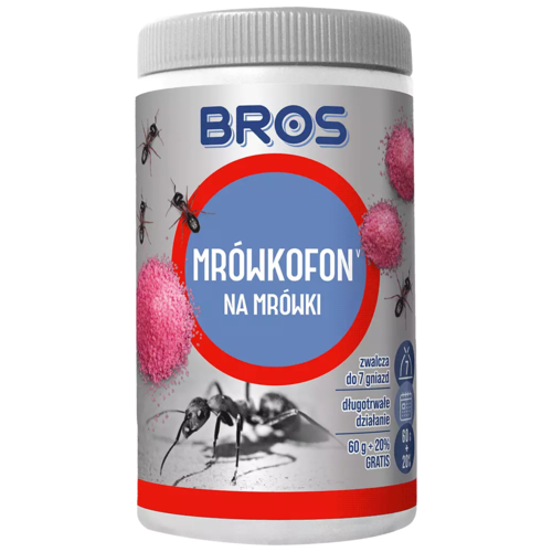 Zdjęcie produktu Bros mrówkofon granulowana trutka pokarmowa na mrówki preparat 75g