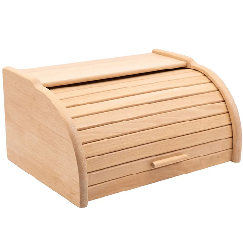 Zdjęcie produktu Chlebak drewniany z zaluzja pojemnik na chleb pieczywo 39x29x18 cm
