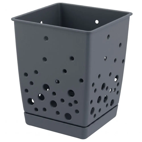 Zdjęcie produktu Ociekacz na sztućce z podstawką koszyk stojak Practic plastikowy kwadratowy 13,5 cm mix kolor 1 szt.
