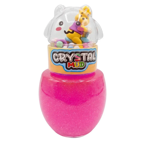 Zdjęcie produktu Masa Plastyczna z Misiem Glut Slime Crystal Mud 15cm zabawka sensoryczna dla dzieci mix kolorów 1 szt.