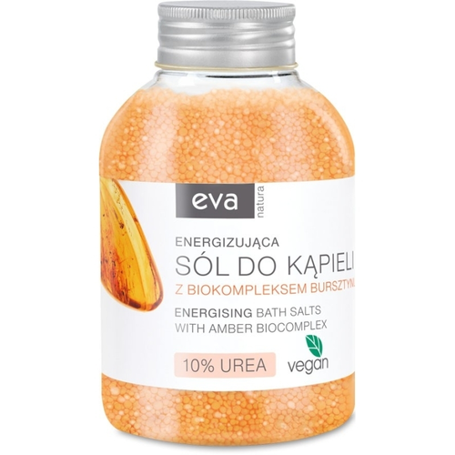 Zdjęcie produktu Sól do Kąpieli z naturalnych złóż Biokompleks Bursztyn z mocznikiem 10% Vegan zawiera cenne pierwiastki 400 g