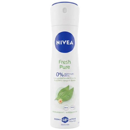 Zdjęcie produktu Dezodorant damski Nivea Fresh Pure antyperspirant spray dla kobiet 0% Aluminium 48h 150 ml