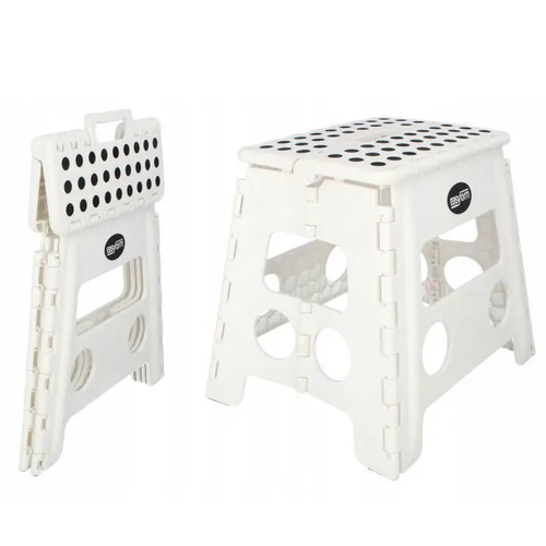 Zdjęcie produktu Stołek Taboret Składany Podnóżek Aantypoślizgowy Eesyform Biały 32 cm 150 kg  