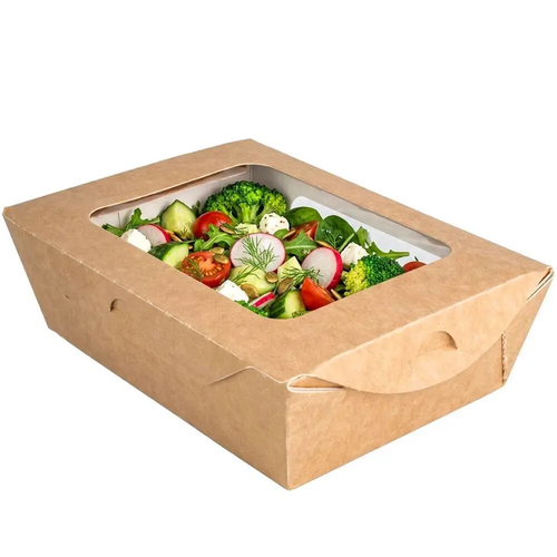 Zdjęcie produktu Pojemnik na sałatkę ciasto opakowanie plastikowe 20x14x7cm 50szt.