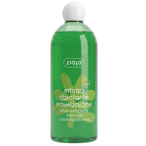 Zdjęcie produktu Płyn do Higieny Intymnej Ziaja Intima z szałwią lekarską działanie nawilżające 500 ml