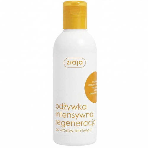 Zdjęcie produktu Odżywka do Włosów Ziaja Miodowa Intensywna Regeneracja do włosów łamliwych bez spłukiwania 200 ml