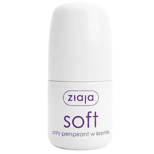 Zdjęcie produktu Antyperspirant w Kremie dla Kobiet dezodorant w kulce Ziaja Soft skutecznie neutralizuje pot 60 ml