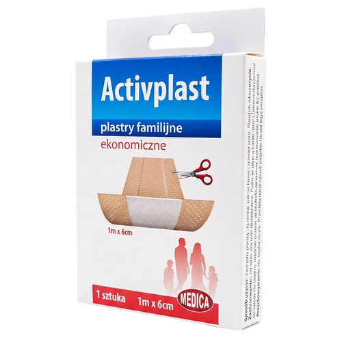 Zdjęcie produktu Plaster wodoodporny hipoalergiczny z opatrunkiem do cięcia 1m x 6cm