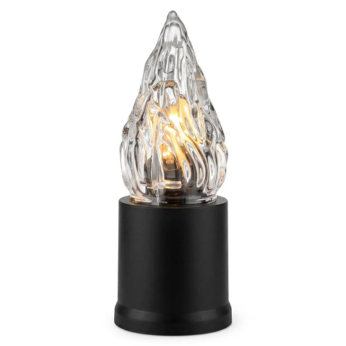 Zdjęcie produktu Świeca solarna led wkład do zniczy wodoodporny czarny 16cm