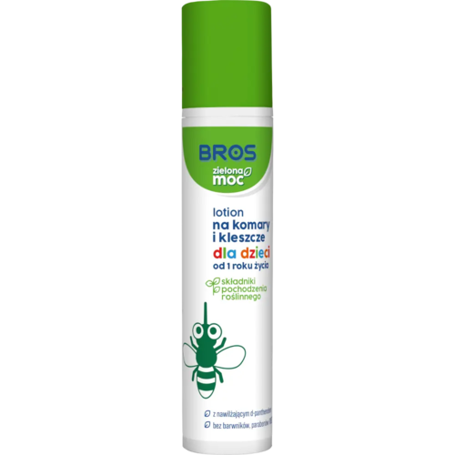 Zdjęcie produktu Bros płyn na Komary i Kleszcze dla dzieci od 1 roku zycia delikatny dla skóry wrażliwej 50ml
