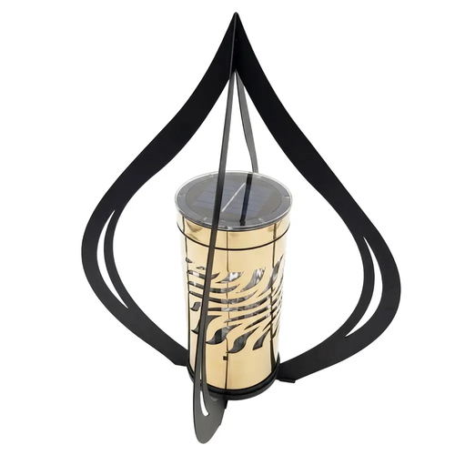 Zdjęcie produktu Znicz Latarnia solarna Paris VRC2 złoty 42cm