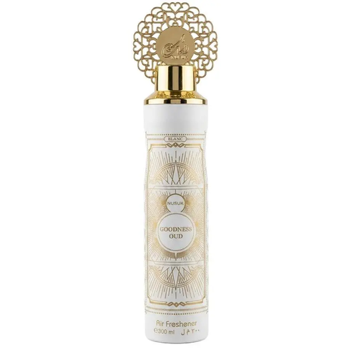 Zdjęcie produktu Odświeżacz Powietrza Dubajski Zapach do Domu Nusuk Goodness OUD Kwiaty Piżmo Wanilia Spray 300ml