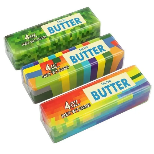 Zdjęcie produktu Wciągający Gniotek Antystresowy Masło Tęczowe Butter zabawka do ściskania powraca do Kształtu 1 szt.