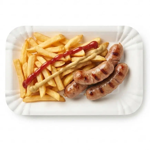 Zdjęcie produktu Tacki Papierowe Białe Prostokątne grillowe na szaszłyk kiełbasę ciasto uniwersalne BEZ SUP 14x21cm 250 szt