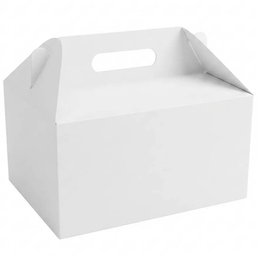 Zdjęcie produktu Opakowanie do Tortów Ciast Karton Pudełko z rączką 20x20x12cm 25 szt.