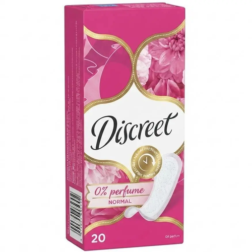 Zdjęcie produktu Wkładki Discreet Normal Oddychające Świeżość przez cały dzień dopasowane 20 szt.