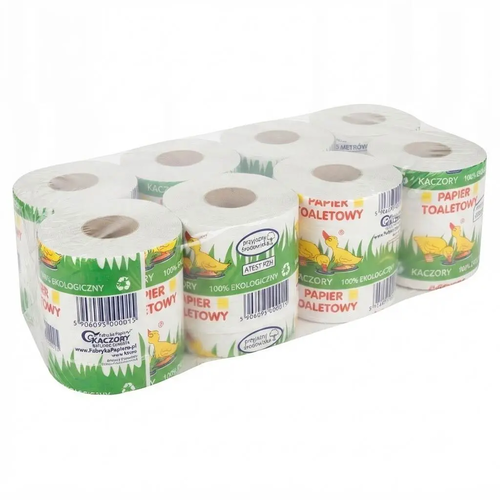 Zdjęcie produktu Papier Toaletowy Ekologiczny Szary 8 Rolek 