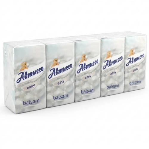 Zdjęcie produktu Chusteczki Higieniczne Jednorazowe Almusso Easy Balsam 10 x 9szt.
