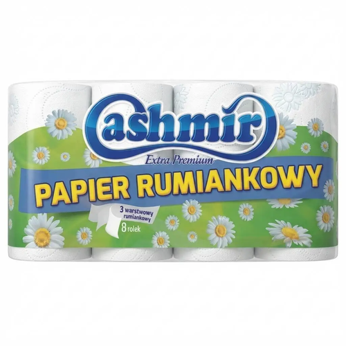 Zdjęcie produktu Ekskluzywny Papier Toaletowy Cashmir Extra Premium 100% Cellulozy 8 Rolek 18 m 3 warstawy