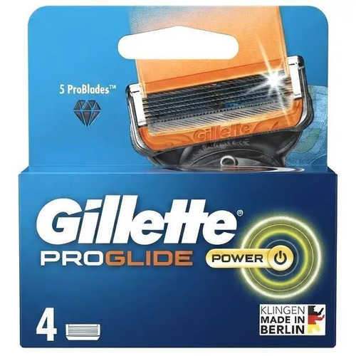 Zdjęcie produktu Wymienne Ostrza Nożyki Wkłady Gillette Fusion 5 Proglide 5 ostrzy z powłoką Oryginalne 4 szt.